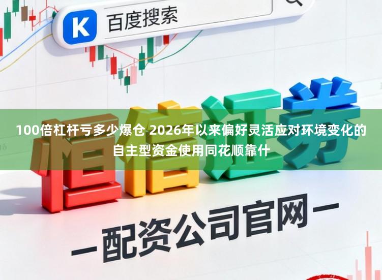 100倍杠杆亏多少爆仓 2026年以来偏好灵活应对环境变化的自主型资金使用同花顺靠什